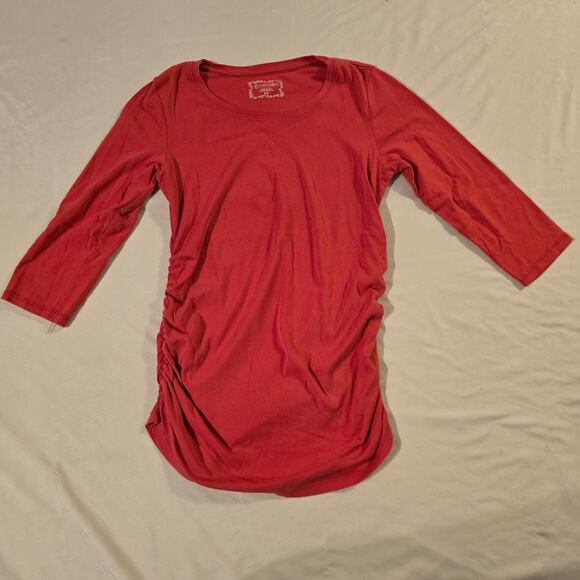 Small Red Motherhood Maternity Shirt - Picture 1 of 6